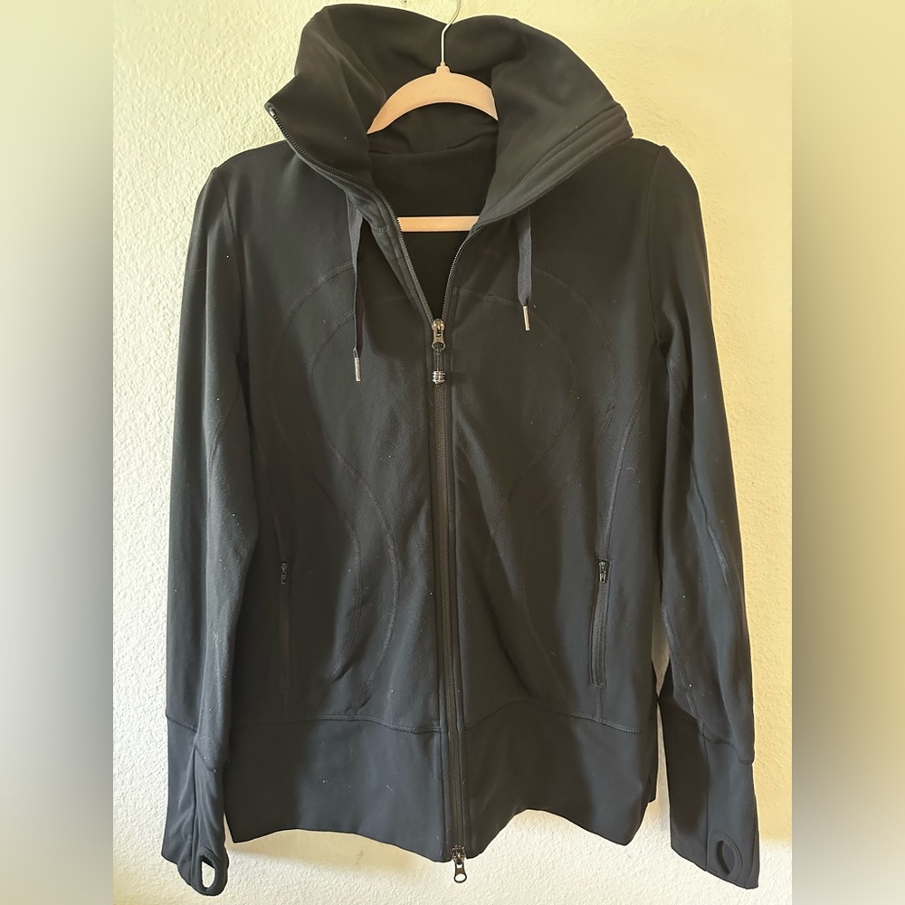 lululemon athletica Black Hooded Zip Jacket